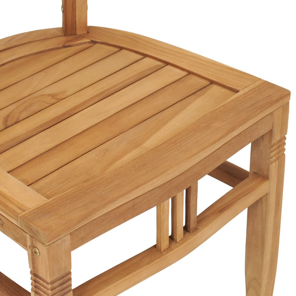 Vidaxl Juego De Comedor Para Jardín 7 Piezas Madera Maciza De Teca_4