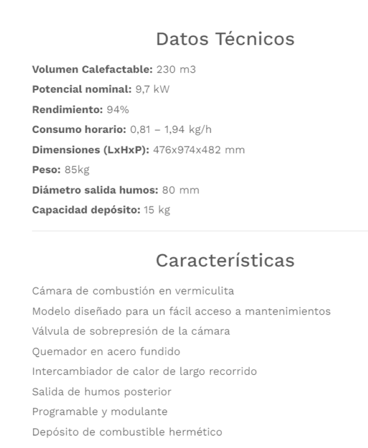 Fabricalor Estufa De Pellets Élite 10 Burdeos Ventilada_1