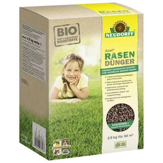 Fertilizante para relvado Azet 2,5 kg Neudorff