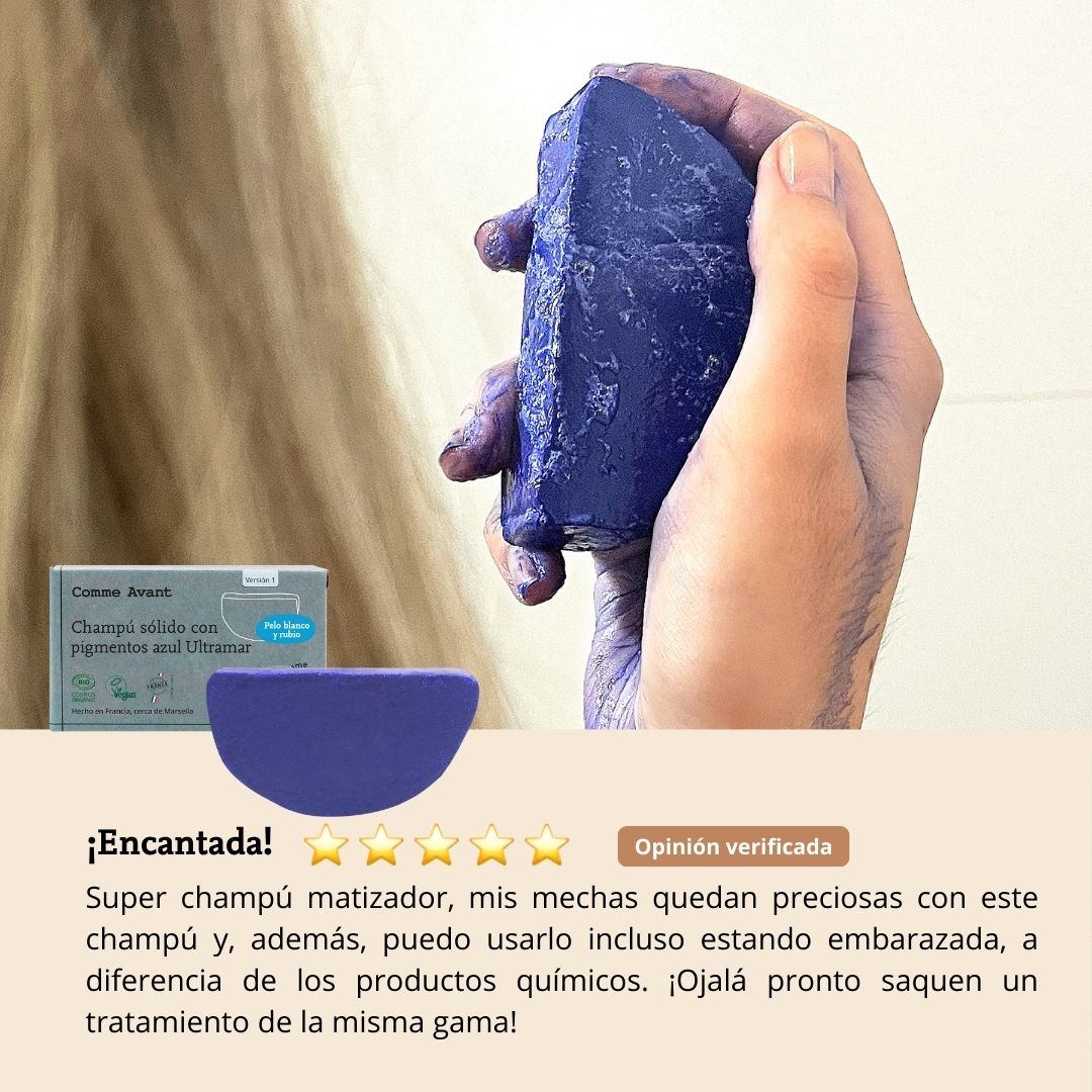 Champú Sólido Con Pigmentos Azul Ultramar (para Cabello Rubio Y Blanco)_3