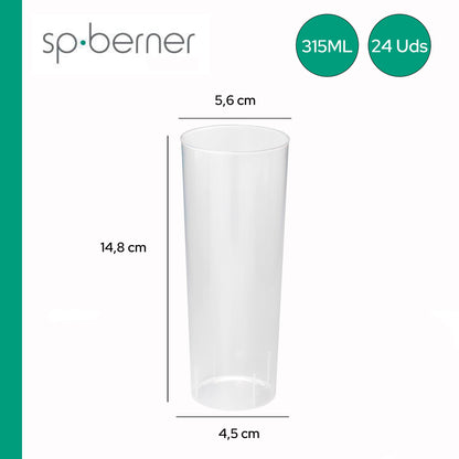 Pack De 24 Vasos Tubo Reutilizable 315ml_1