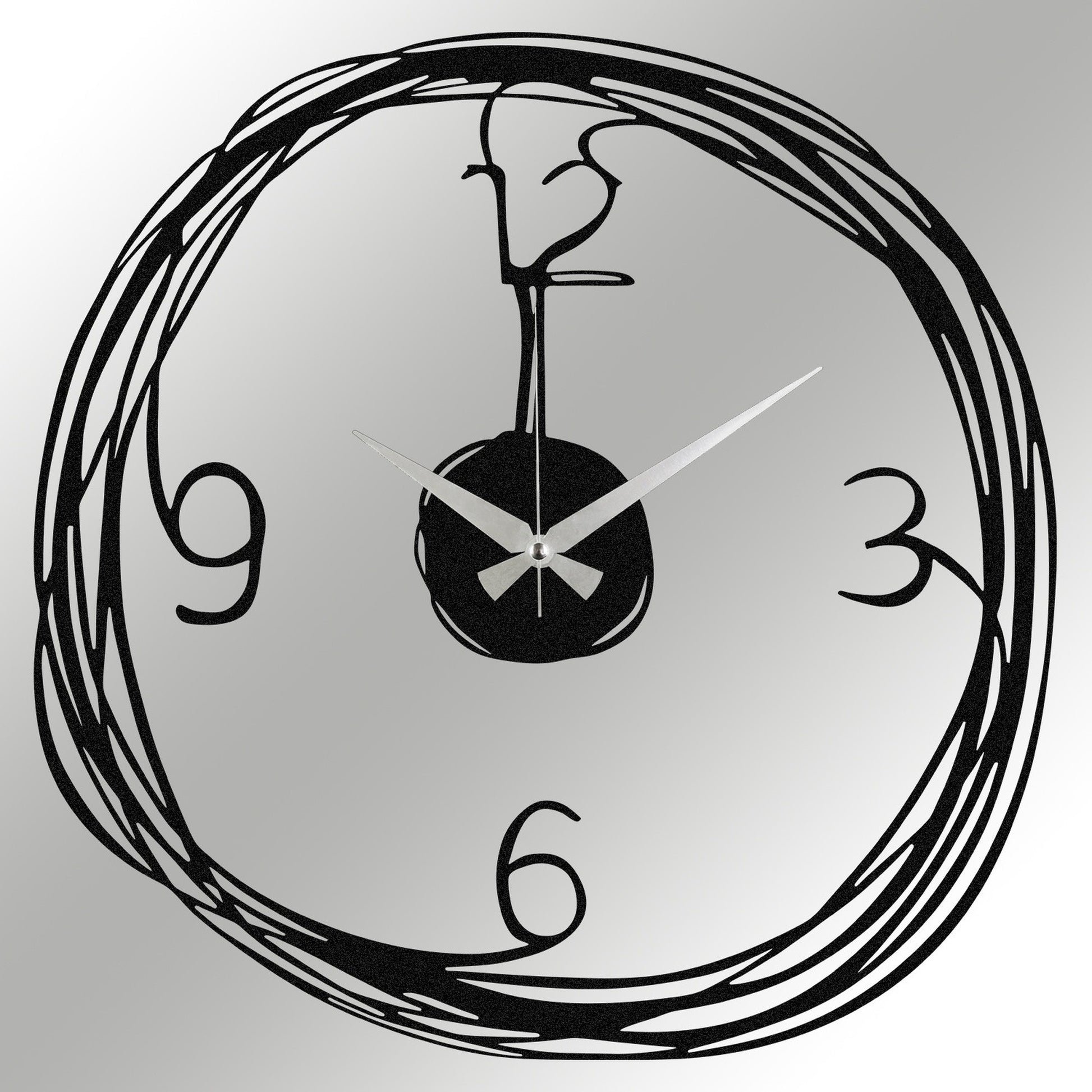 Reloj De Pared Metal Sencillo_2