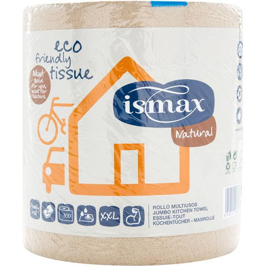 Rolo de papel multiusos ecológico de dupla camada Ismax