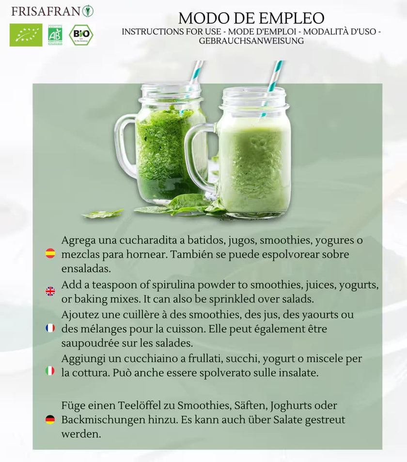 Chlorella Ecológica En Polvo - Calidad Y Sabor | Frisafran 2 Kg_3