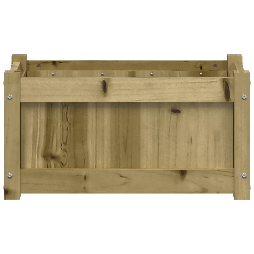 Jardinera De Madera De Pino Impregnada 60x31x31 Cm_4