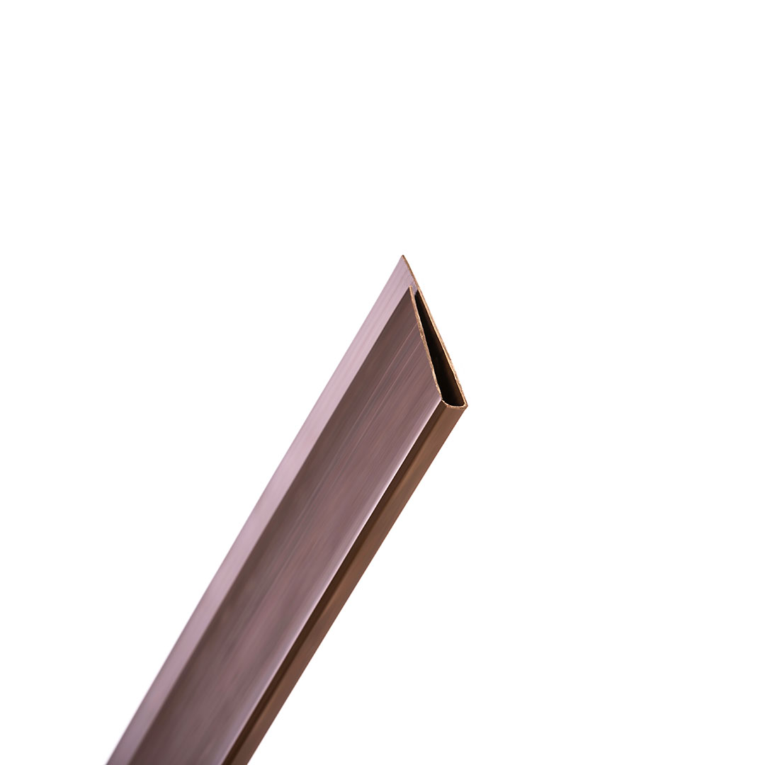 Perfil Remate «u» Cañizo Pvc Marrón - Acabado Perfecto Unico / Multicolor_2
