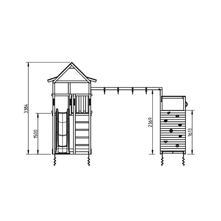 Parque Infantil Masgames Pagoda Xl Con Challenger._3