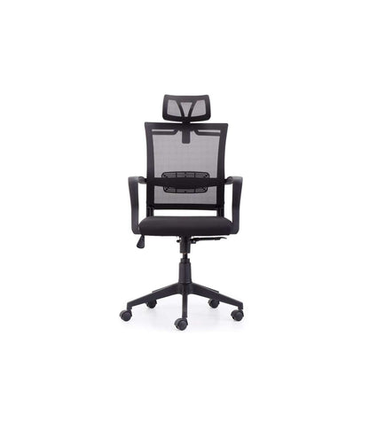 Sillón Giratorio Modelo Winner Acabado Negro,117/127cm(alto) 64cm(ancho) 64cm(largo)_2