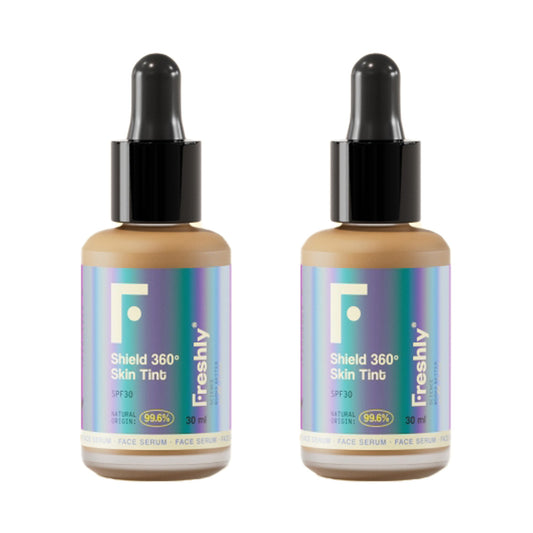 Pack de 2 Sérums com Escudo de Cor 360º Pele Escura Freshly 30ml