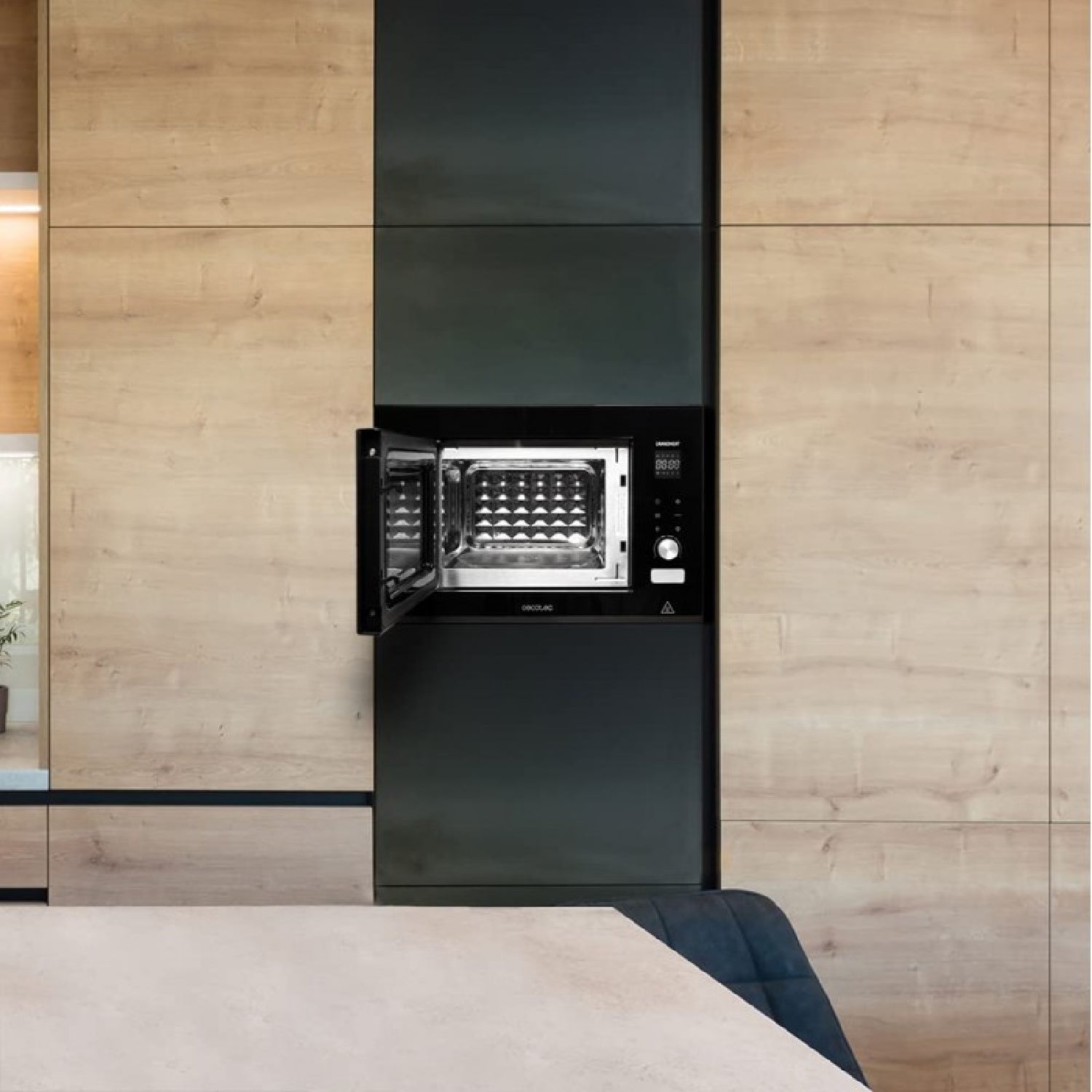 Microondas Encastrable Digital Grandheat 2000 Built-in Touch Black. 1200 W, Integrable, 21 Litros, Grill, 8 Funciones, Panel Táctil, Inicio Automáti_2