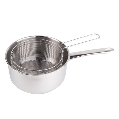Set 2pcs Freidora (cazo + Cesta) Acero Inox Silver_0