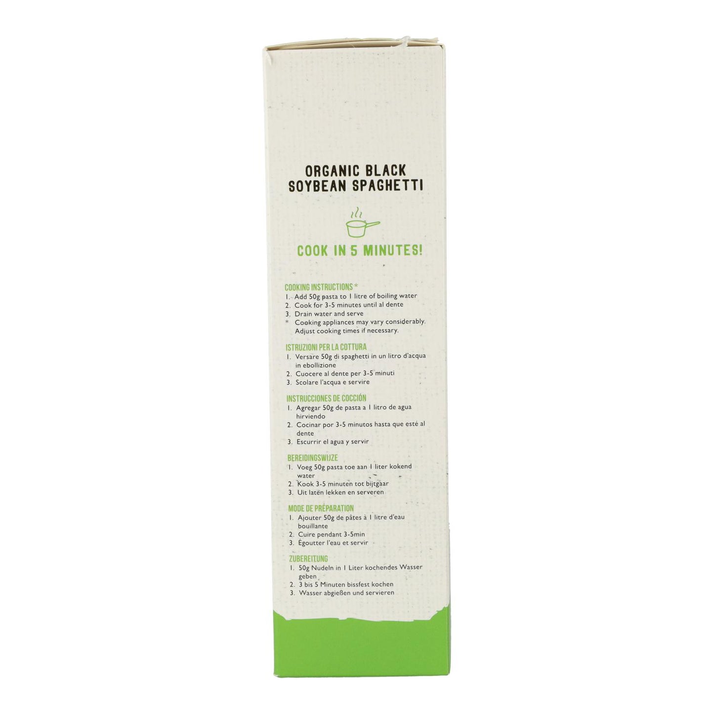 Esparguete vegan de soja preta Eco sem glúten Slendier 200 g