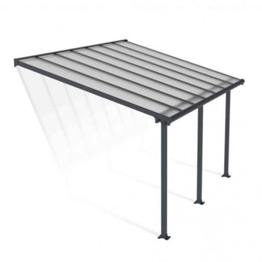 Pérgola anexa Olympia 425x294 cinzento 