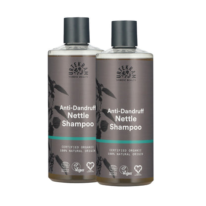 Embalagem de 2 Champôs Anticaspa Urtekram Urtiga 500 ml