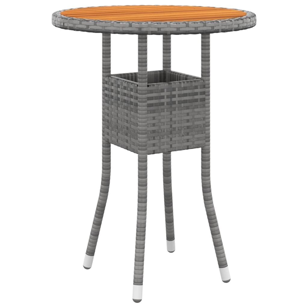 Vidaxl Juego De Muebles De Jardín De 5 Piezas Ratán Sintético Gris_4