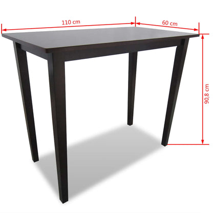 Mesa Alta De Madera Marrón_2