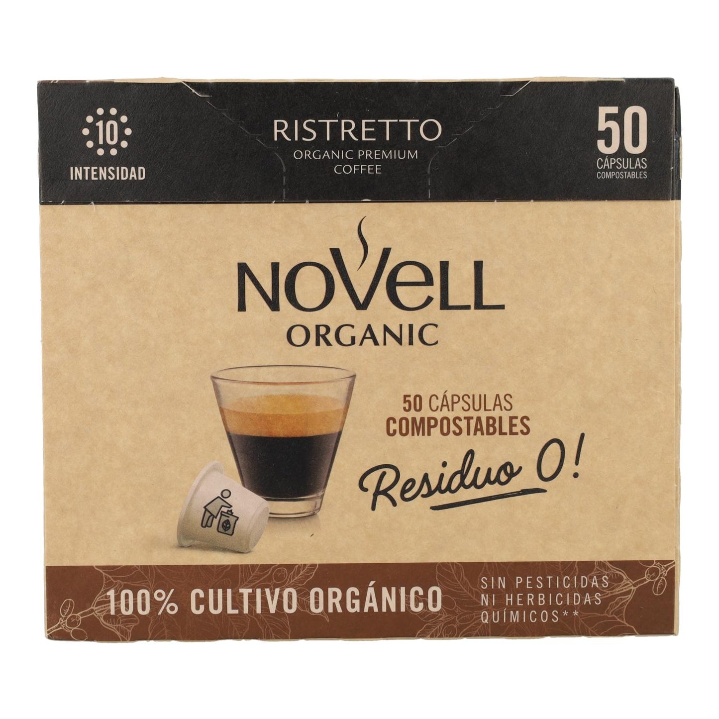 Ristretto Nespresso Cápsulas Compostáveis ​​​​50 cápsulas
