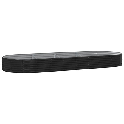 Jardinera Arriate Acero Galvanizado Antracita 373x140x36cm_0