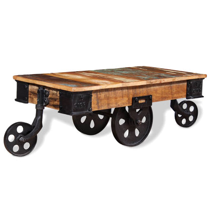 Mesa De Centro Madera Reciclada 90x45x35 Cm_3