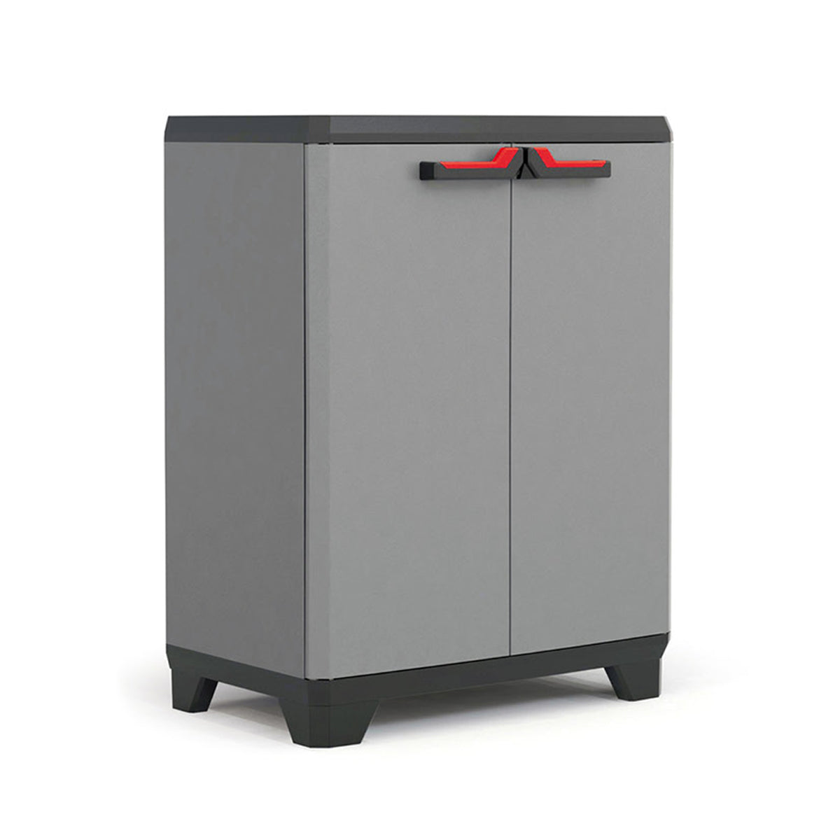 Keter Armario Stilo Bajo, Resina, 2 Puertas, 1 Balda Ajustable, 90x68x39 Cm_0