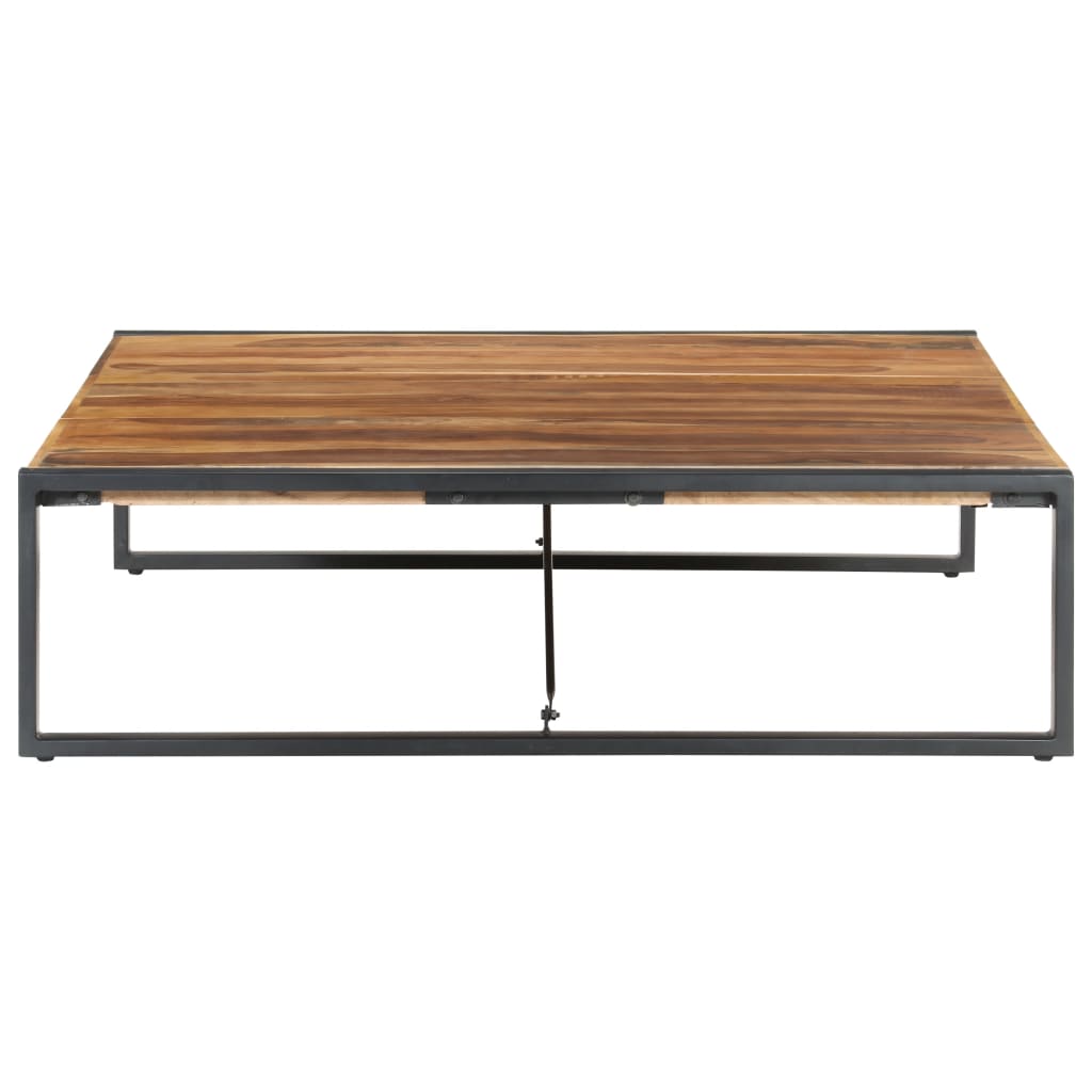 Mesa De Centro De Madera Maciza 140x140x40 Cm_1