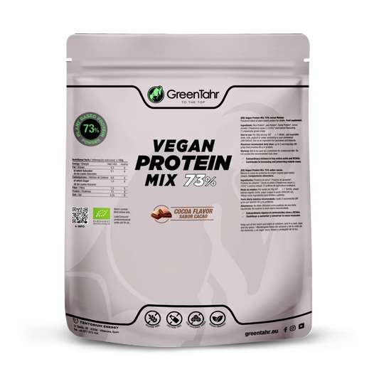 Mistura de proteína vegan ORG. ECO 73% cacau: (750g) Embalagem XXL