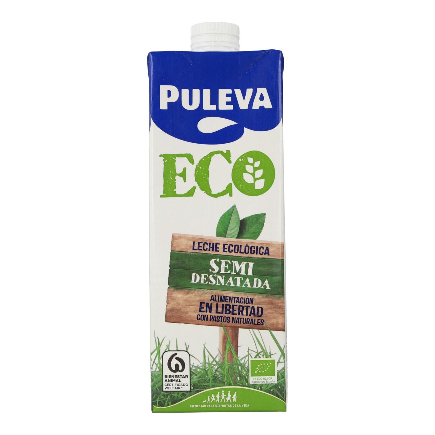 Leite meio gordo biológico Puleva, 1 l