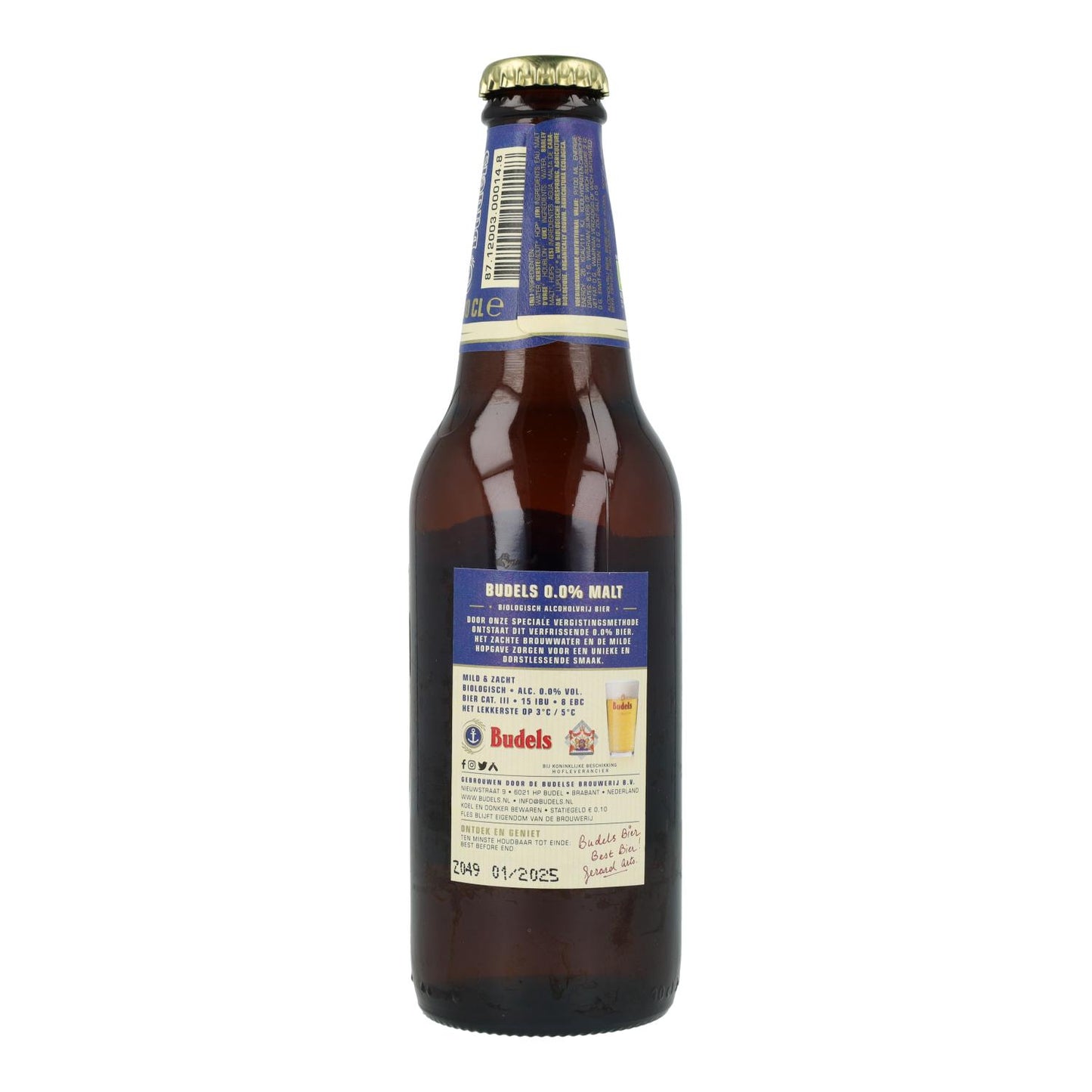 Cerveja Biológica Budels 0% Malte, 30 cl
