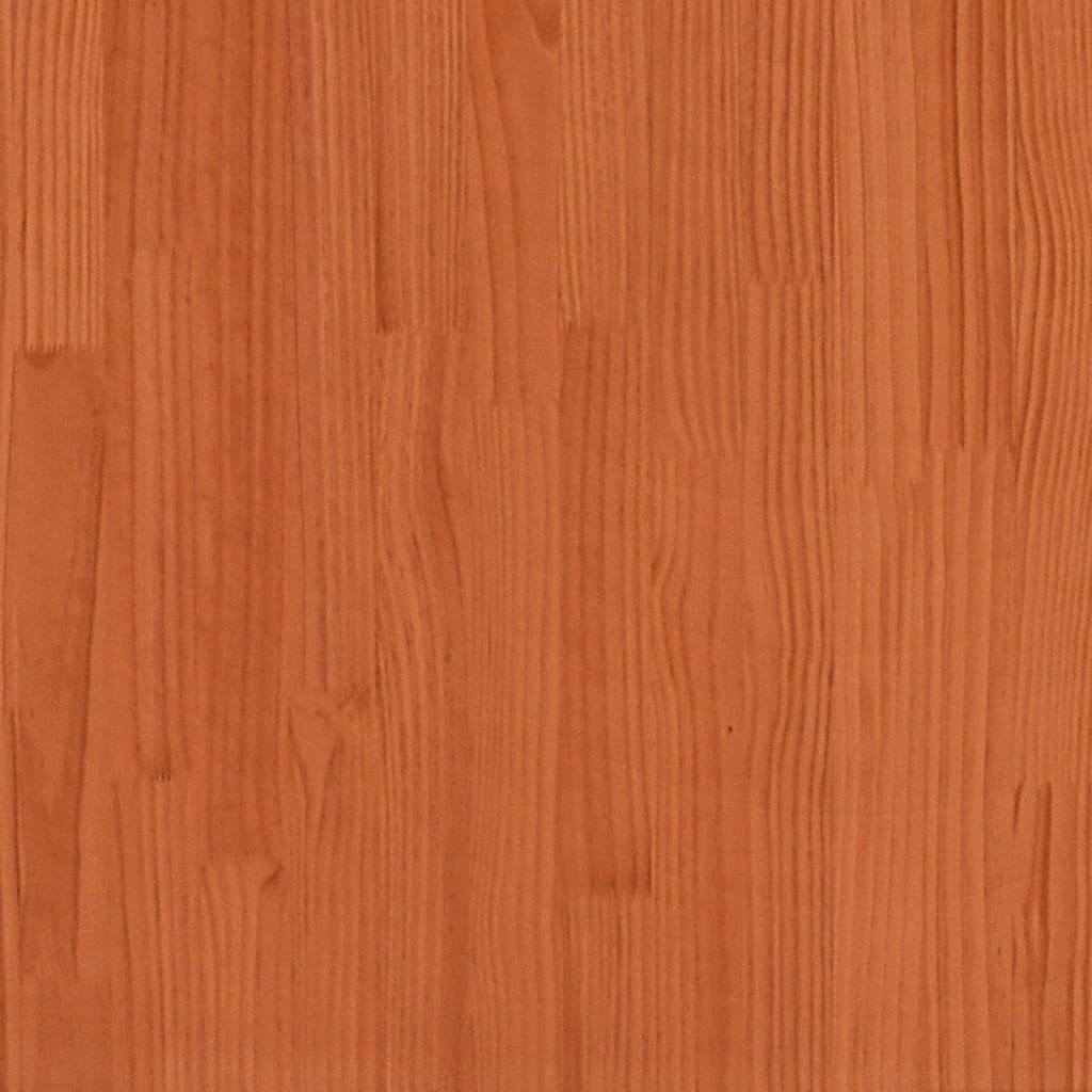 Armario Auxiliar Madera Maciza De Pino Marrón Cera 100x40x90 Cm / Vetonek_3