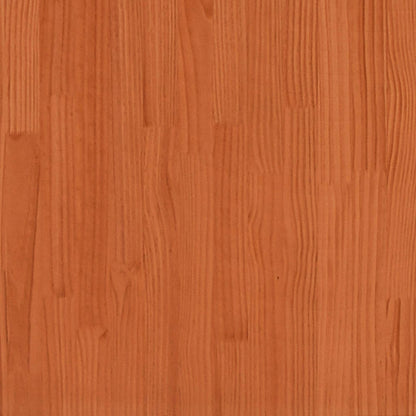 Armario Auxiliar Madera Maciza De Pino Marrón Cera 100x40x90 Cm / Vetonek_3