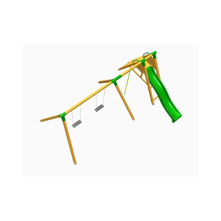 Parque Infantil Masgames Pegasus Asiento Plano + Asiento De Bebe Superficie De Arena, Tierra O Cesped._5