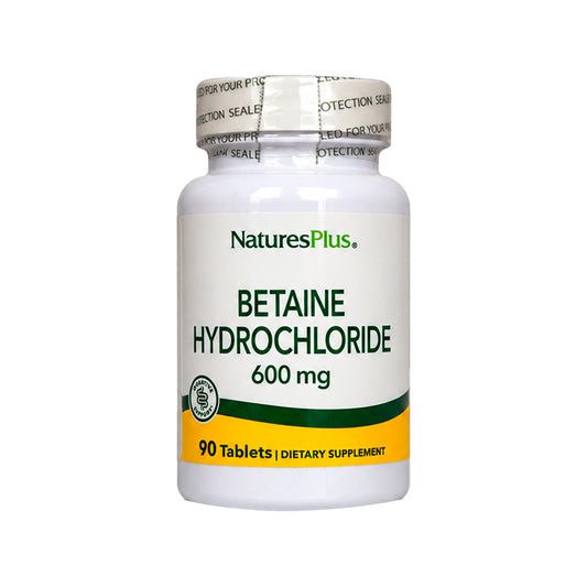 Betaína HCl 600 mg Nature's Plus 90 comprimidos