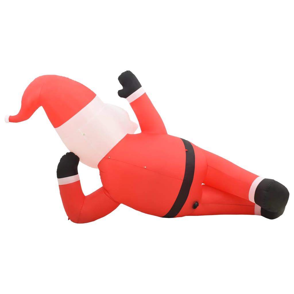 Vidaxl Papá Noel De Navidad Inflable Con Led Rojo Ip44 360 Cm Xxl_4