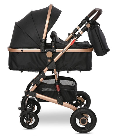 Carrito De Bebé Dúo Convertible Alba Premium Black_1