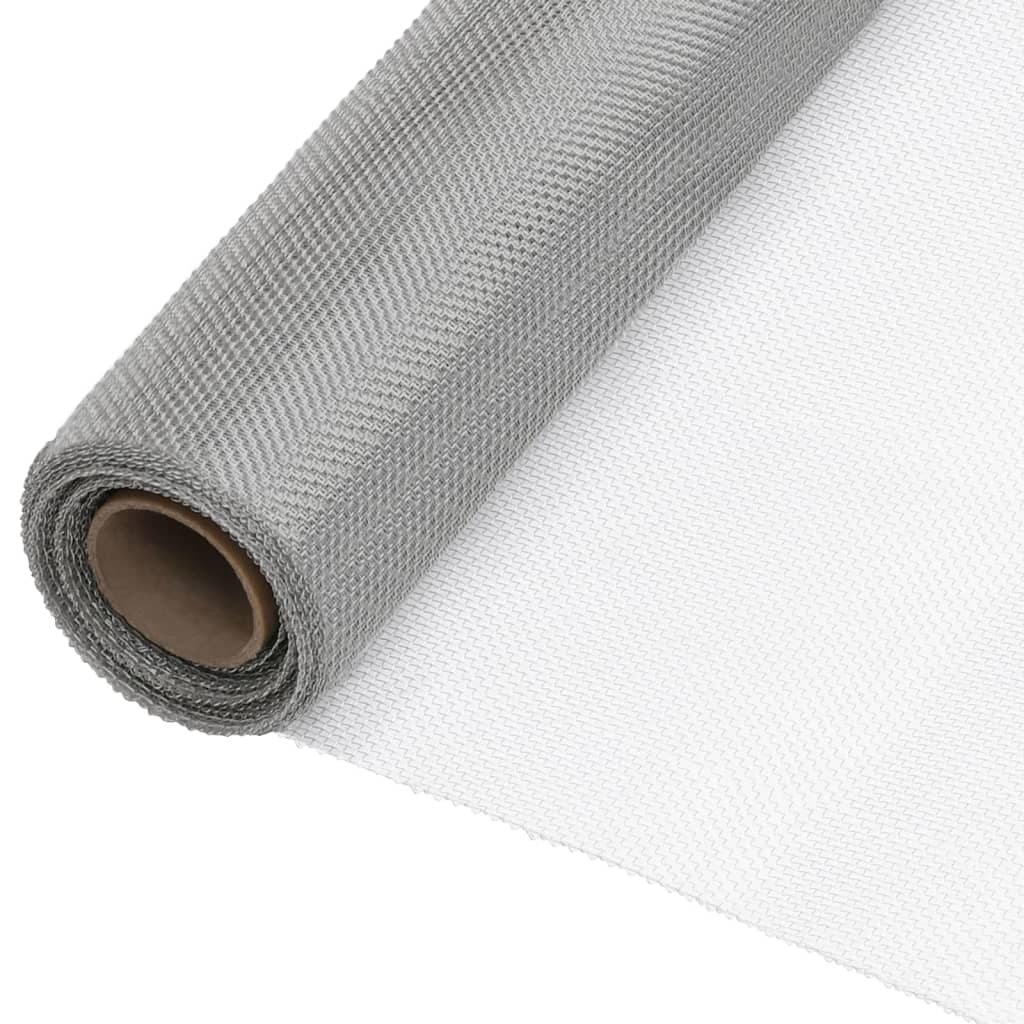 Malla Mosquitera De Acero Inoxidable Plateada 80x500 Cm / Vetonek_0