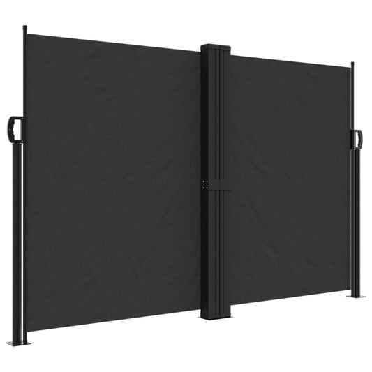 Toldo Lateral Retráctil Negro 160x1000 Cm_0