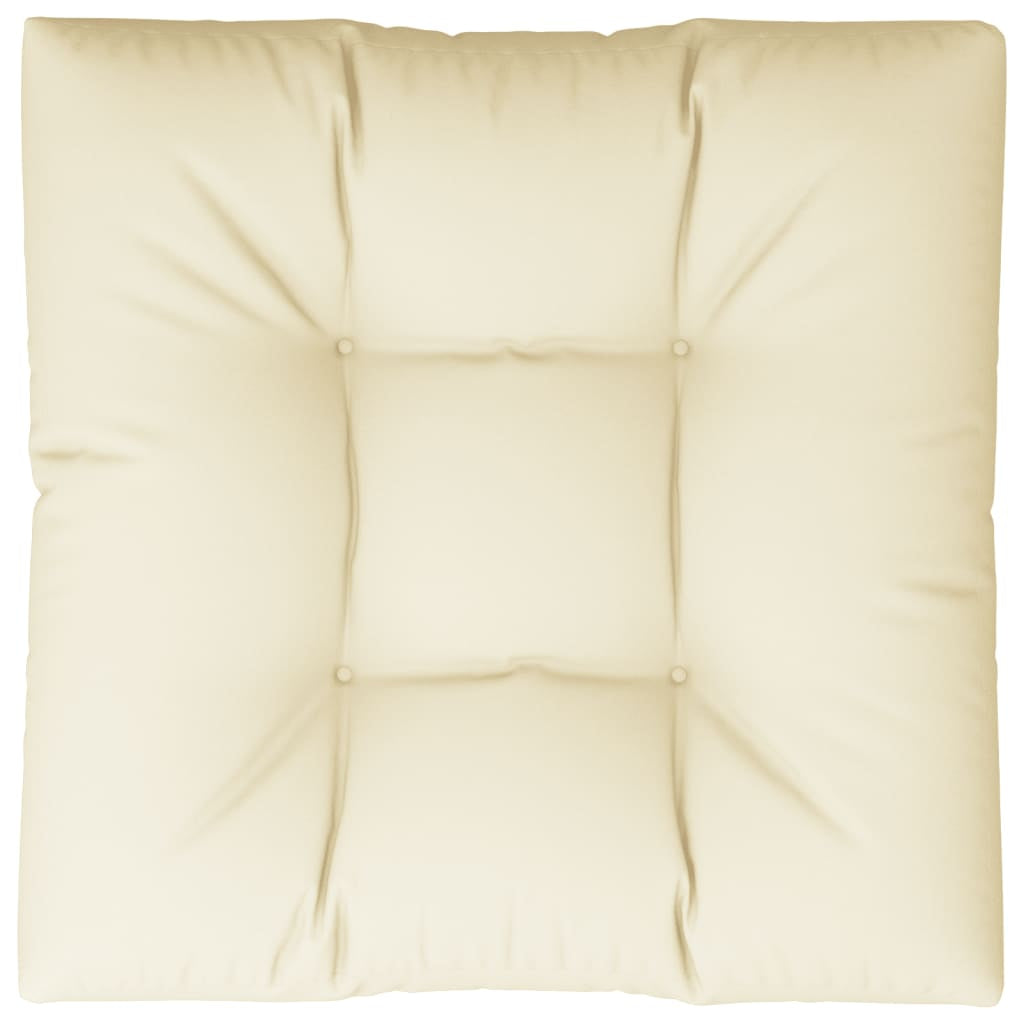 Vidaxl Cojín Para Sofá De Palets Tela Crema 80x80x12 Cm_0