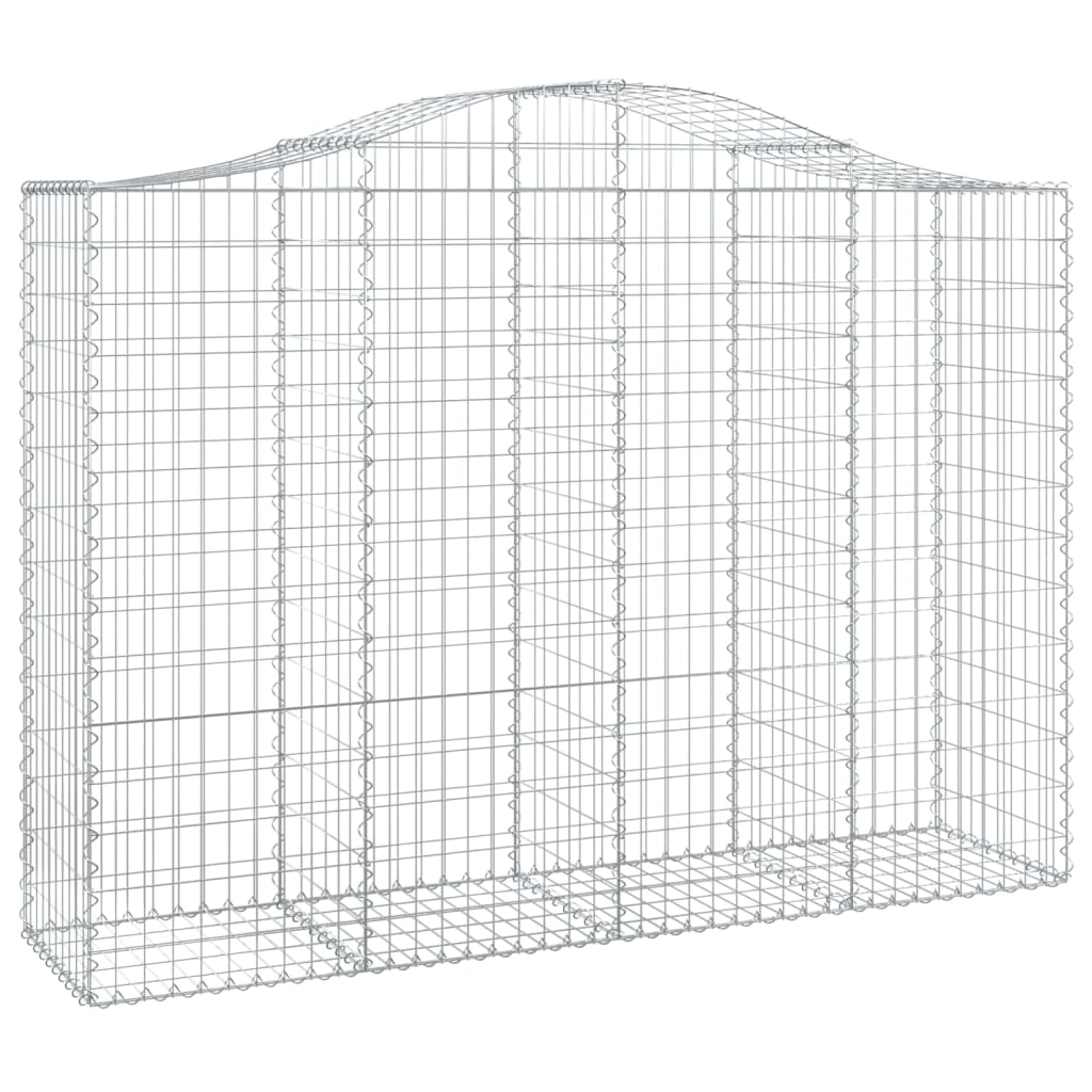 Cestas Gaviones 4 Uds Forma De Arco Hierro 200x50x140/160 Cm_2