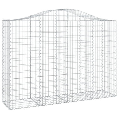 Cestas Gaviones 25 Uds Forma De Arco Hierro 200x50x140/160 Cm_2