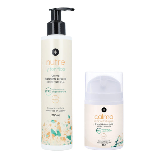 Pack cosmético hidratante facial e corporal Planeta Huerto