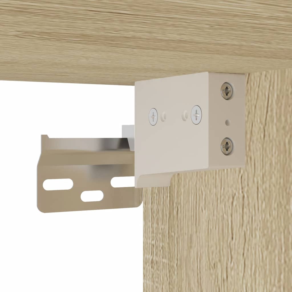 Juego De Muebles De Baño 5 Pzas Madera Ingeniería Roble Sonoma / Vetonek_1