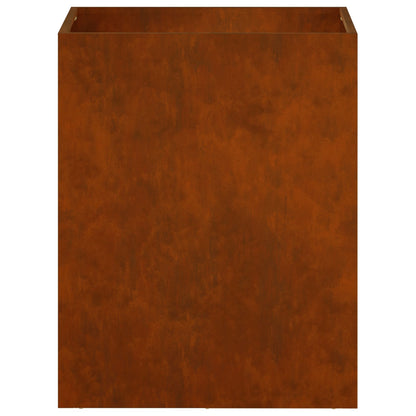 Macetero De Jardín Oxidado 40 X 30 X 50 Cm Acero Oxidado_3