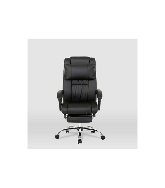 Silla De Oficina Samanta En Piel Sintética Negra. Alto: 118/125.5cm Ancho: 63.5cm Fondo:_0