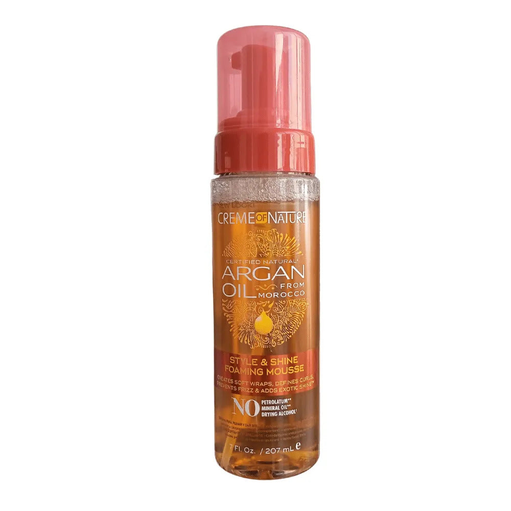 Espuma Argan Style And Shine Foaming Mousse Creme Of Nature 207ml_0