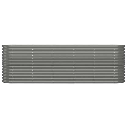 Jardinera Arriate Acero Galvanizado Gris 224x40x68 Cm_2