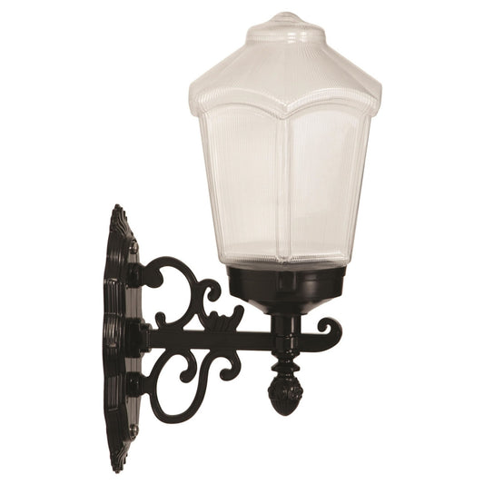 Aplique De Pared Faro Para Exterior, Abs , Negro, 26x20x43, Casquillo E 27 Max 60 W_0