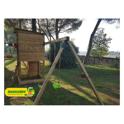 Parque Infantil Masgames Taga L Con Columpio Pared De Escalada._3