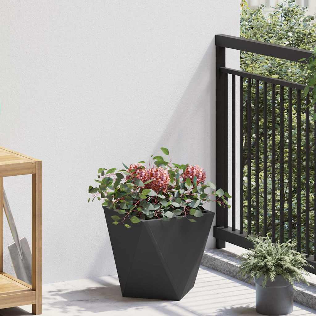 Jardinera 2 Uds. Negro 30 X 30 X 30 Cm Acero_3