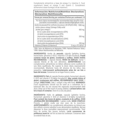 Ultra Omega 3 - 120 Softgels - Aceite De Pescado 1000mg - Reduce Los Triglicéridos - Masmusculo_5