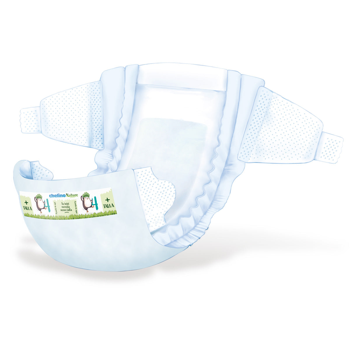 Pack poupança fraldas T4 9-15 kg Chelino Nature 136 unidades